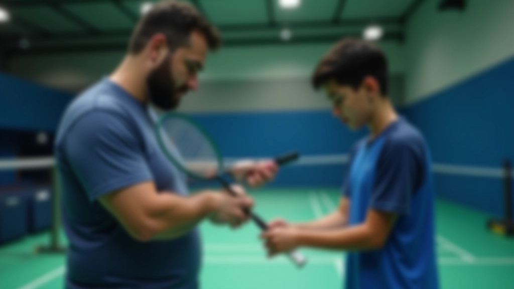 مدرب يوضح تقنية الإمساك الصحيح برشاقة لاعب شاب في ملعب داخلي